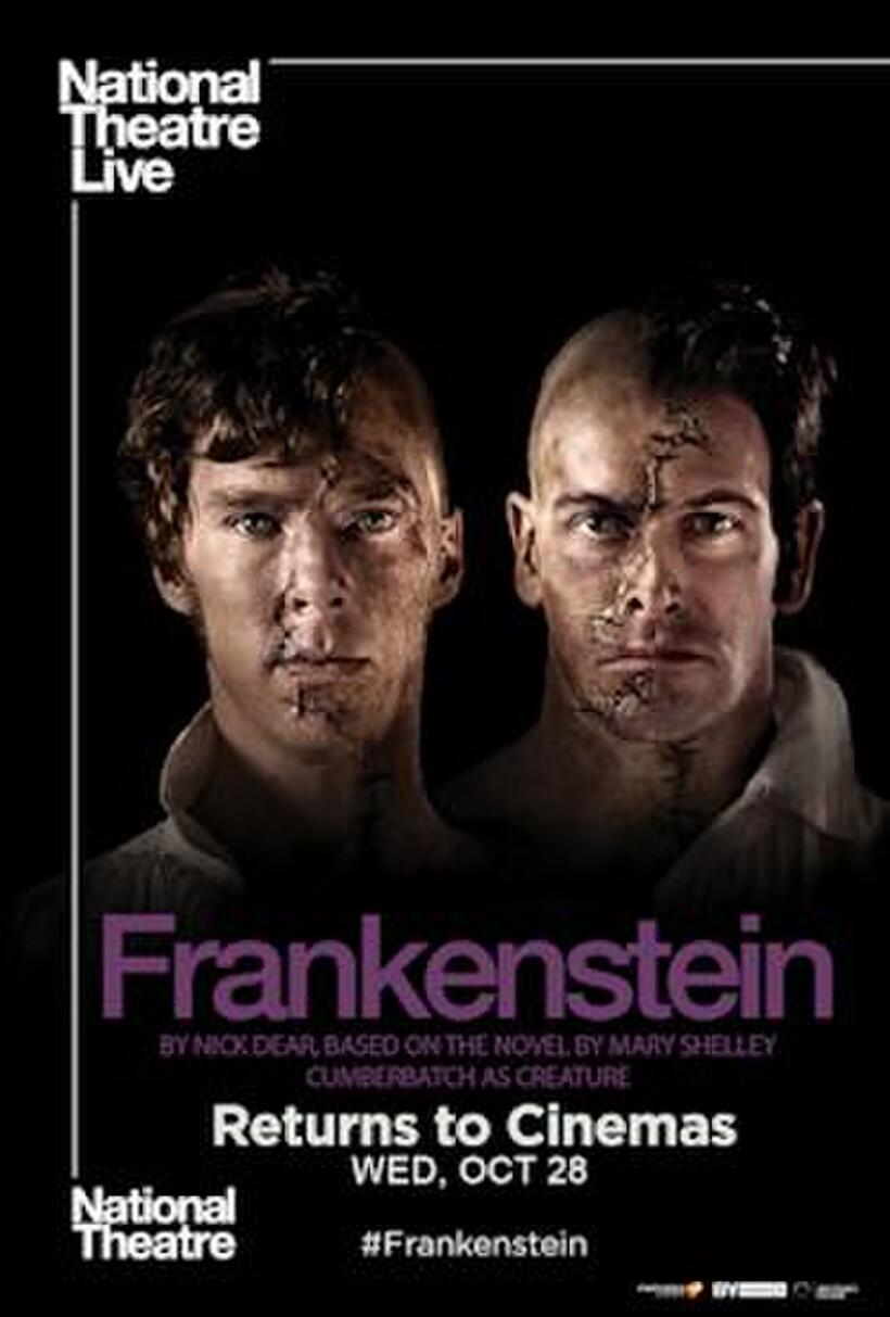 Poster art for "NT Live: Frankenstein (Cumberbatch as Creature) ".