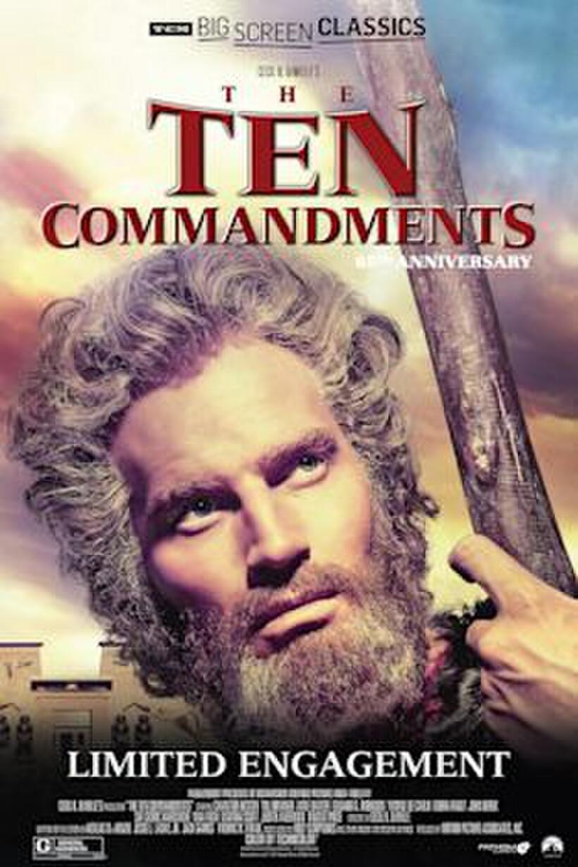 Poster art for "The Ten Commandments 65th Anniversary presented by TCM".