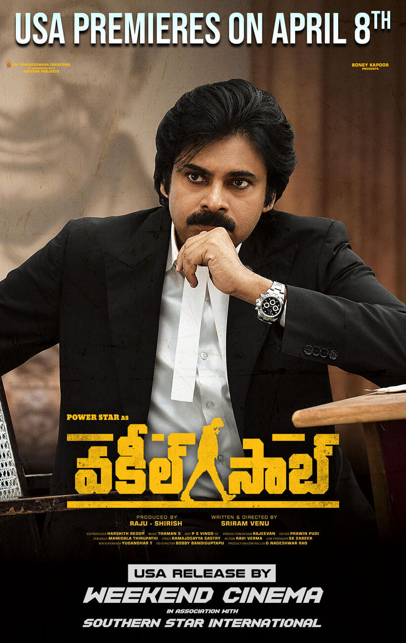 Vakeel Saab poster art