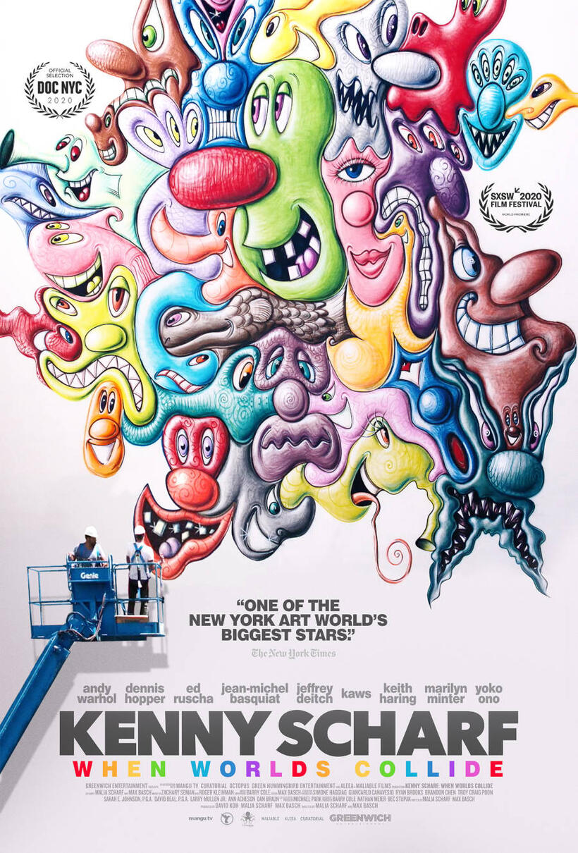 Kenny Scharf: When Worlds Collide poster art