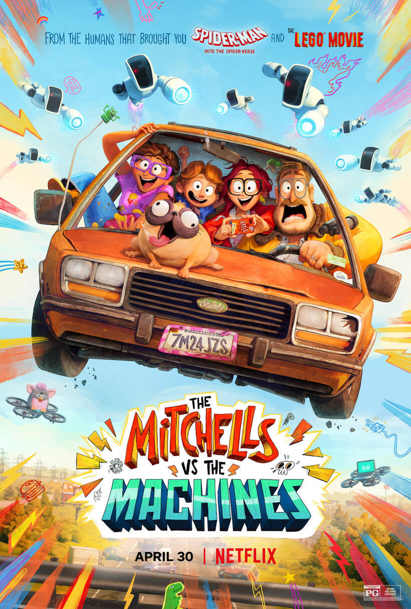 The Mitchells vs. The Machines poster art