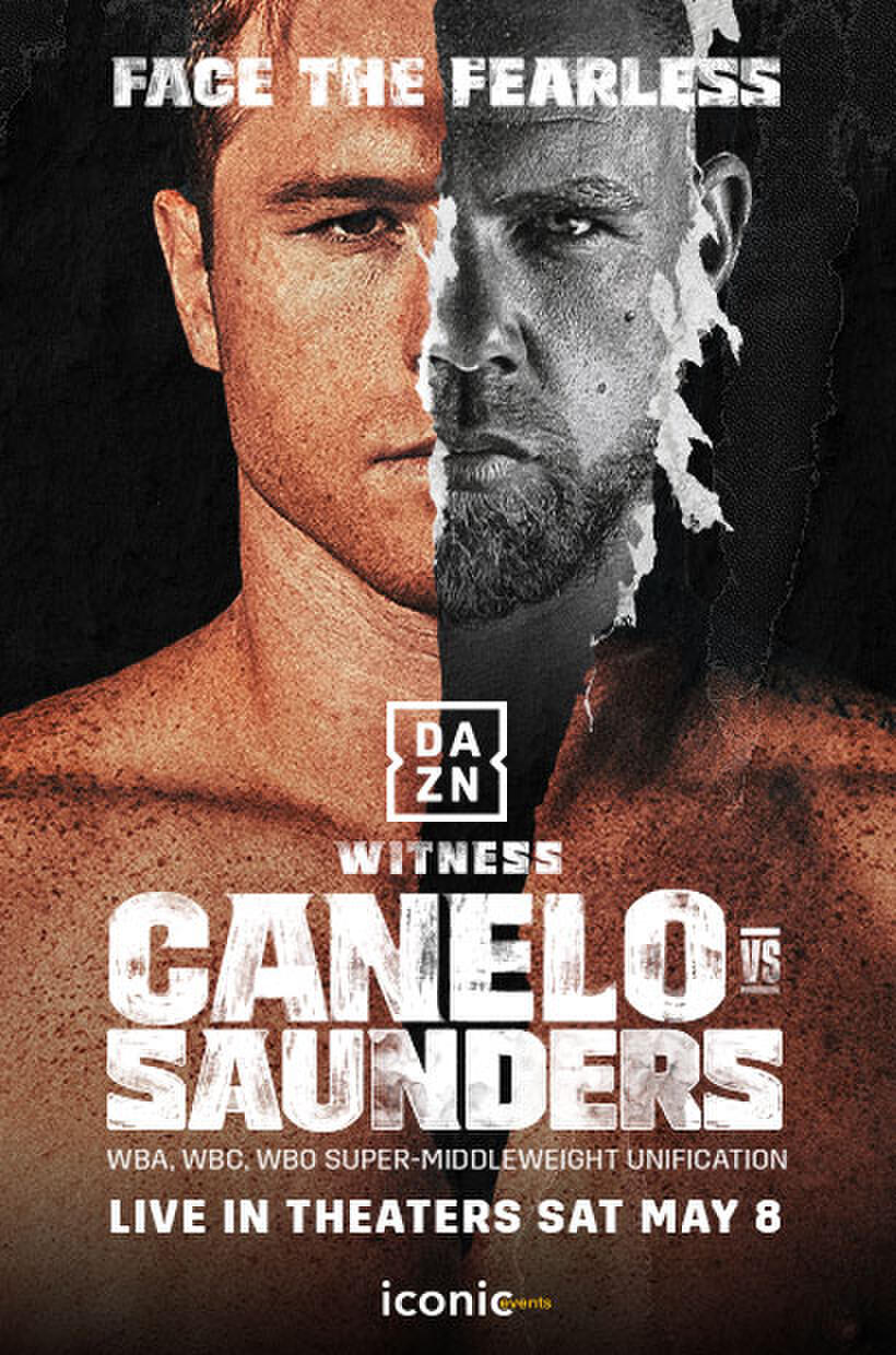 DAZN: Canelo vs. Saunders poster art
