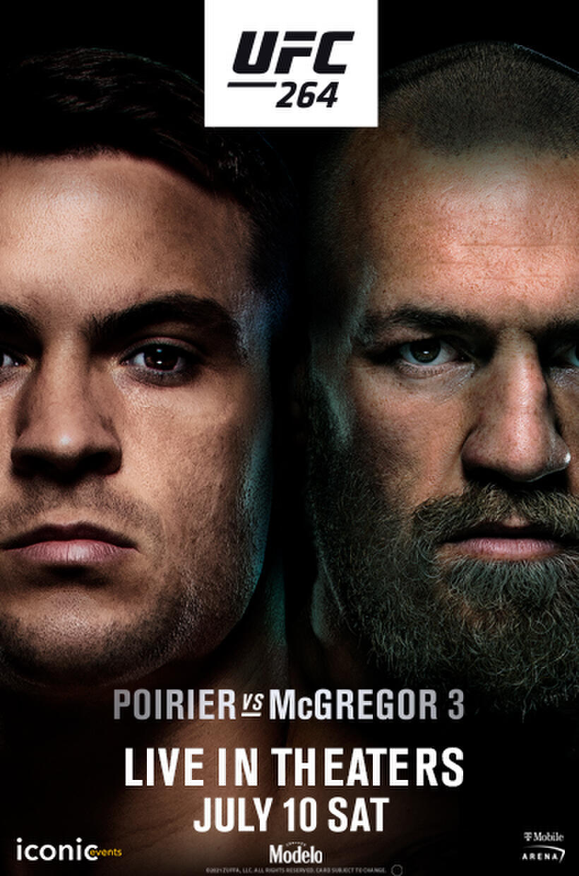 UFC 264: Poirier vs McGregor poster art