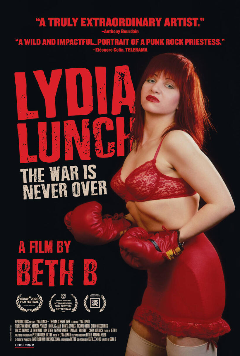 Lydia Lunch: The War Is Never Over poster art