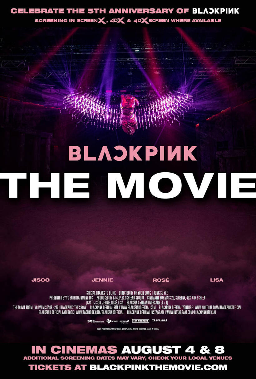 BLACKPINK THE MOVIE poster art