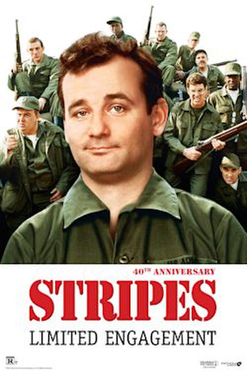 Poster art for "Stripes 40th Anniversary".