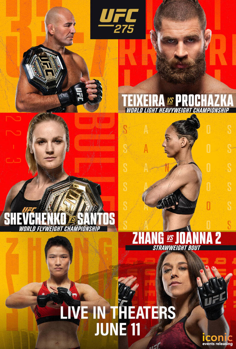 UFC 275 Teixeira vs Procházka Showtimes Fandango