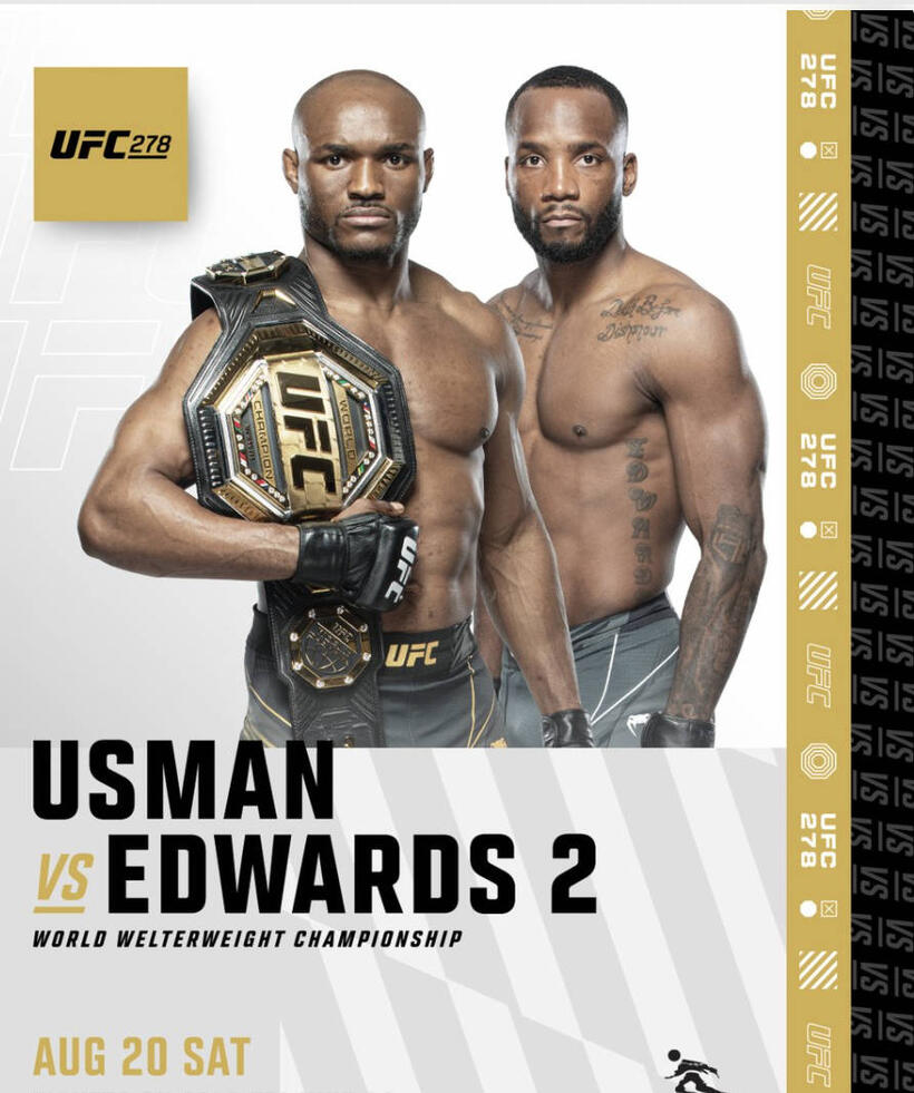 UFC 278: Usman vs. Edwards 2 poster art