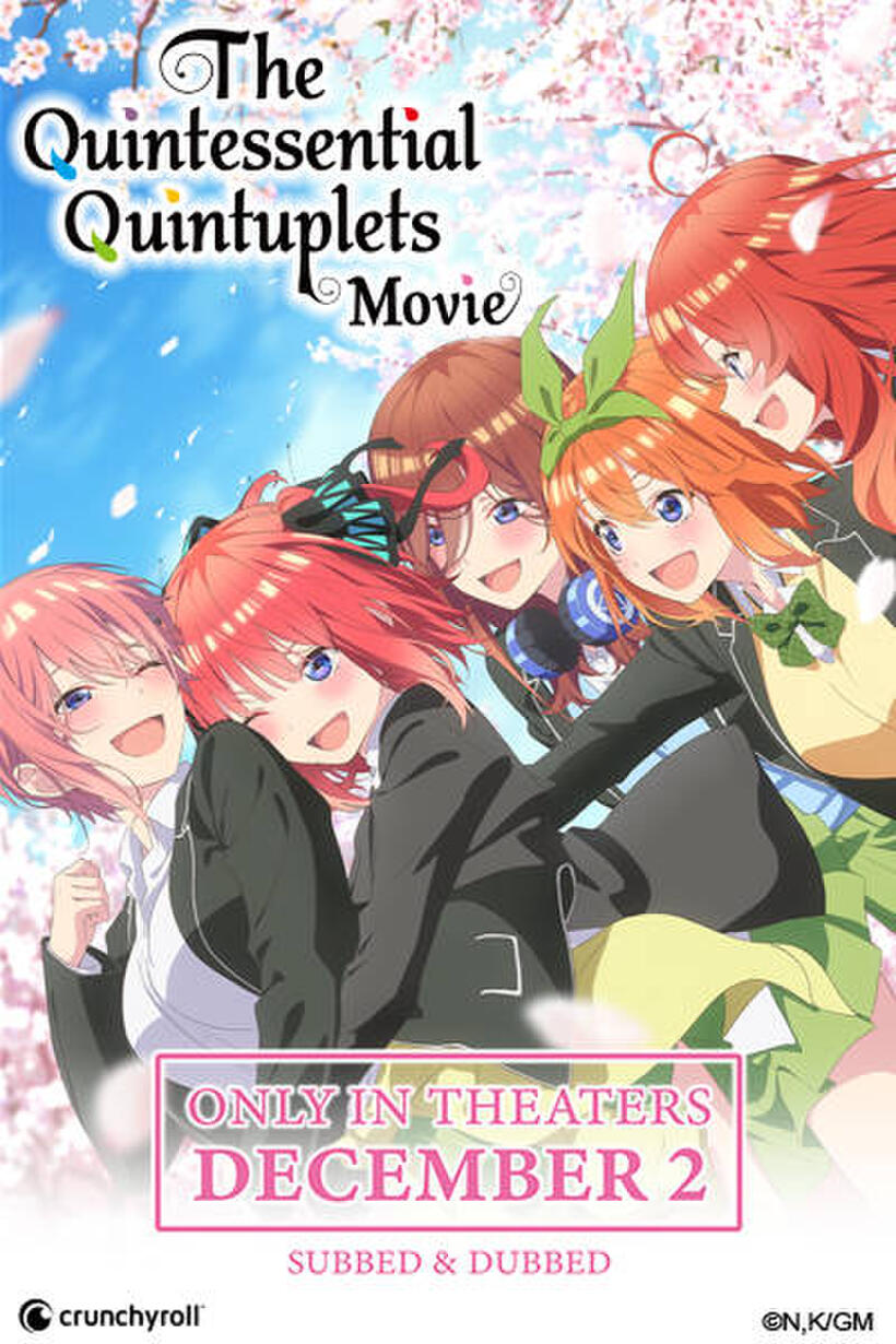 The Quintessential Quintuplets Movie poster art
