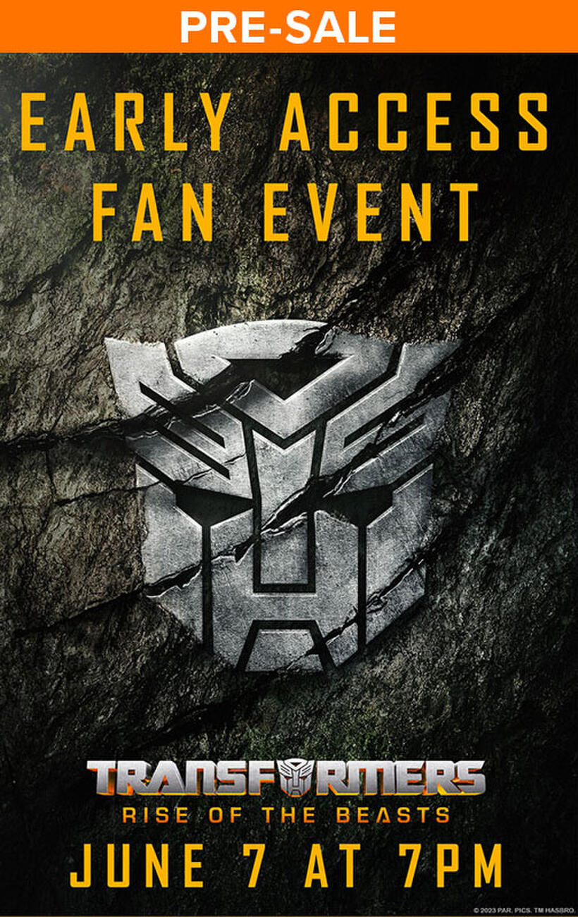 Transformers: Rise of the Beasts Early Access Fan Event poster art