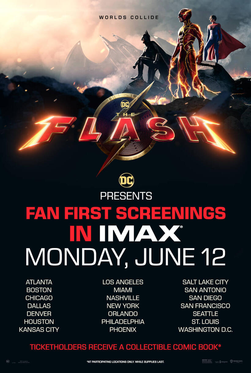 DC Presents: The Flash Fan First Screenings in IMAX poster art