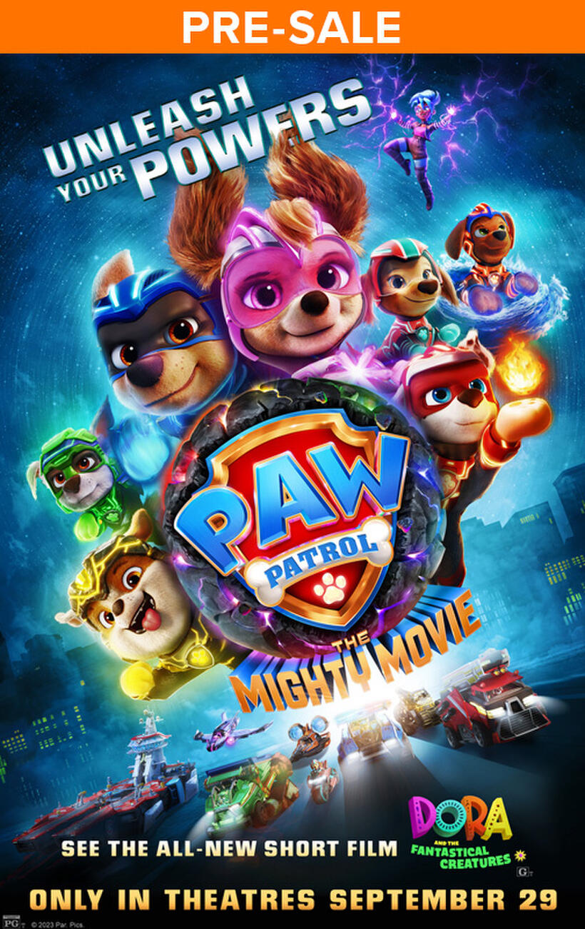PAW Patrol: The Mighty Movie poster art