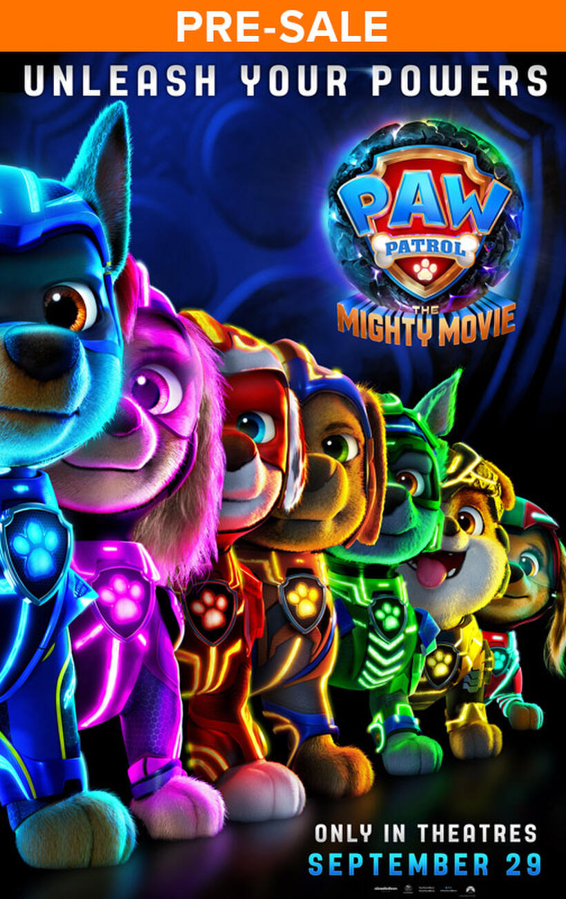 PAW Patrol: The Mighty Movie poster art