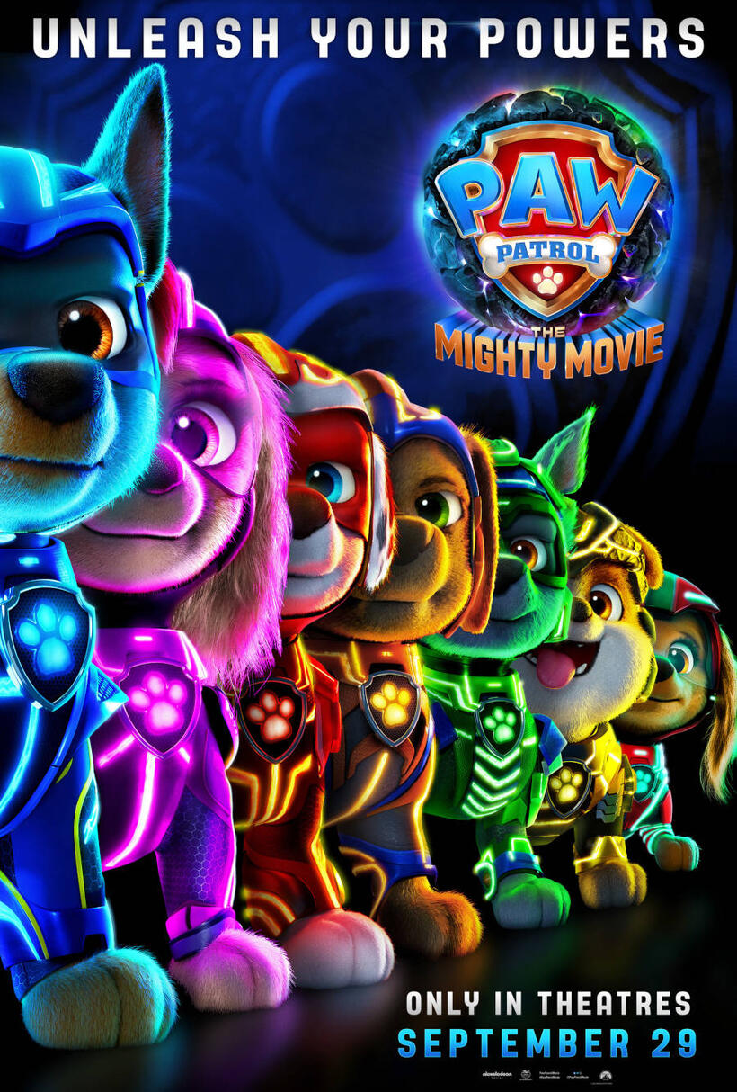 PAW Patrol: The Mighty Movie poster art