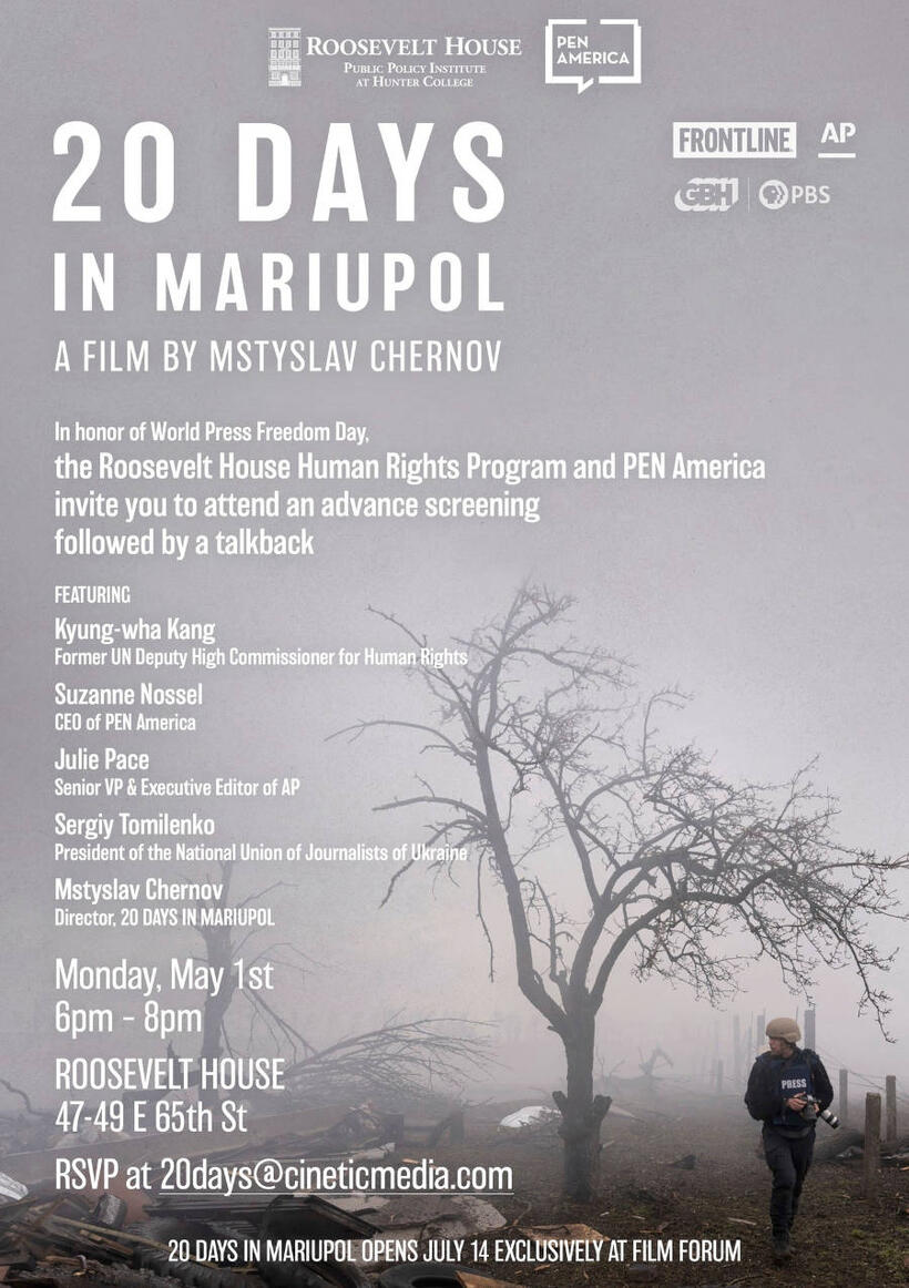 20 Days in Mariupol poster art