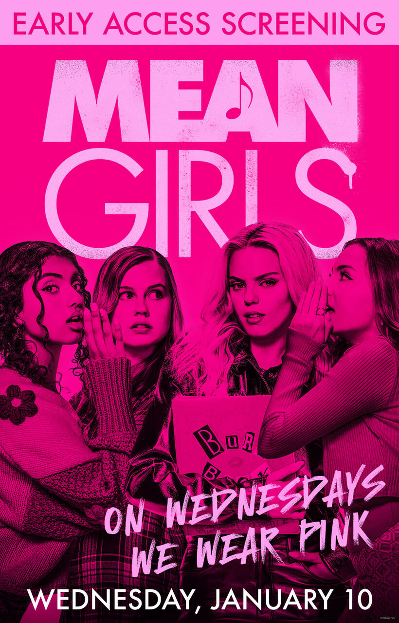 Mean Girls Wednesdays We Wear Pink: Early Access Screening poster art