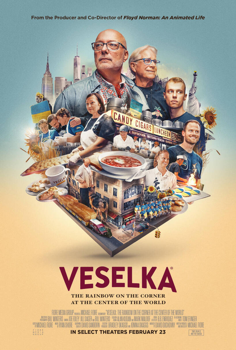 Veselka: The Rainbow on the Corner at the Center of the World poster art