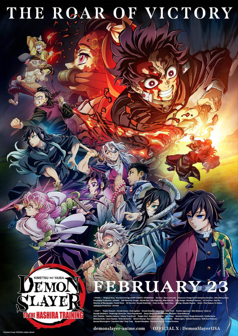 Demon Slayer: Kimetsu No Yaiba - To the Hashira Training poster art
