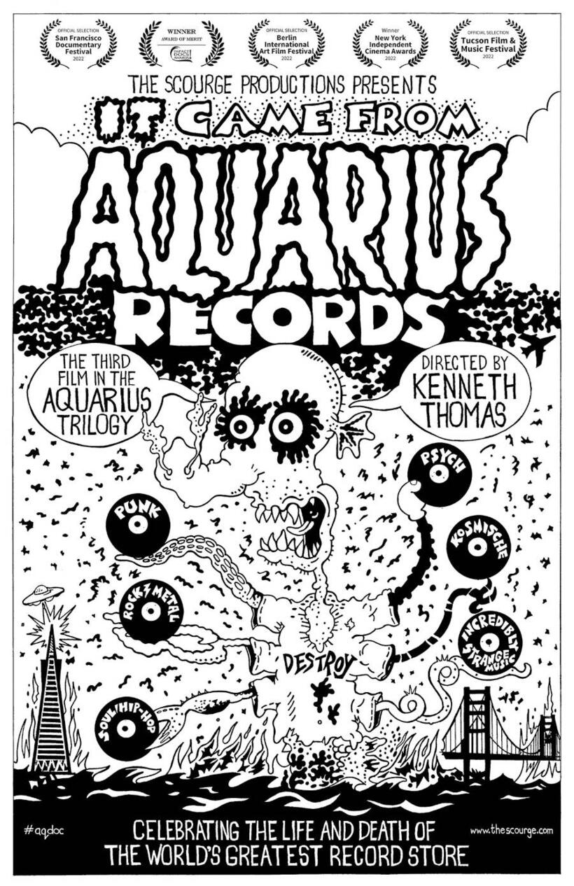 It Came from Aquarius Records poster art