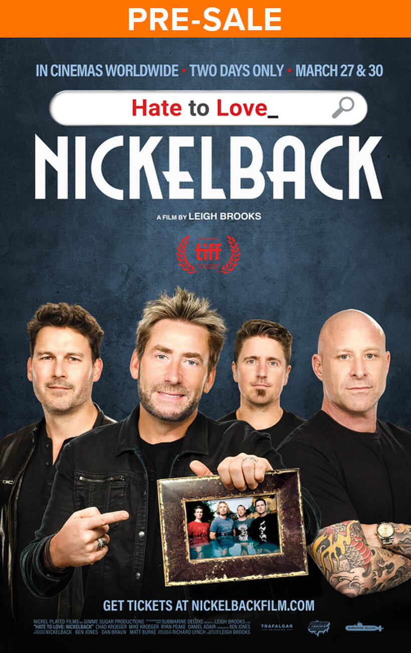 Nickelback: Hate to Love poster art