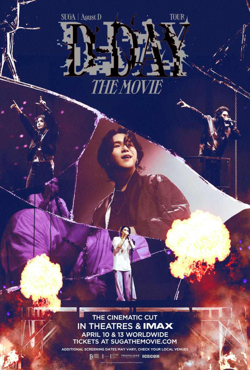 SUGA | Agust D TOUR ‘D-DAY’ THE MOVIE poster art