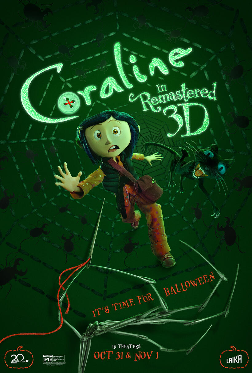 Coraline 15th Anniversary poster art