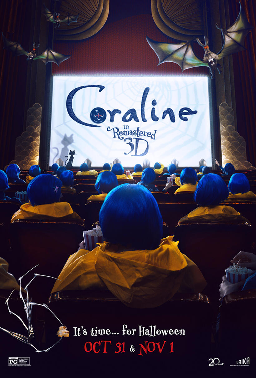Coraline 15th Anniversary poster art