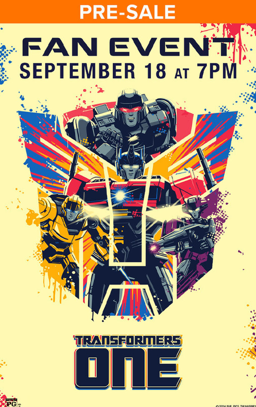 Transformers One: Fan Event poster art