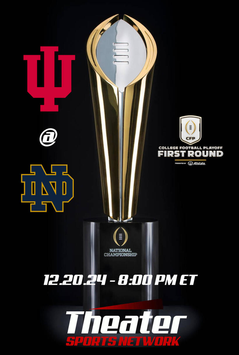 College Football Playoff First Round Game: Indiana @ Notre Dame poster art