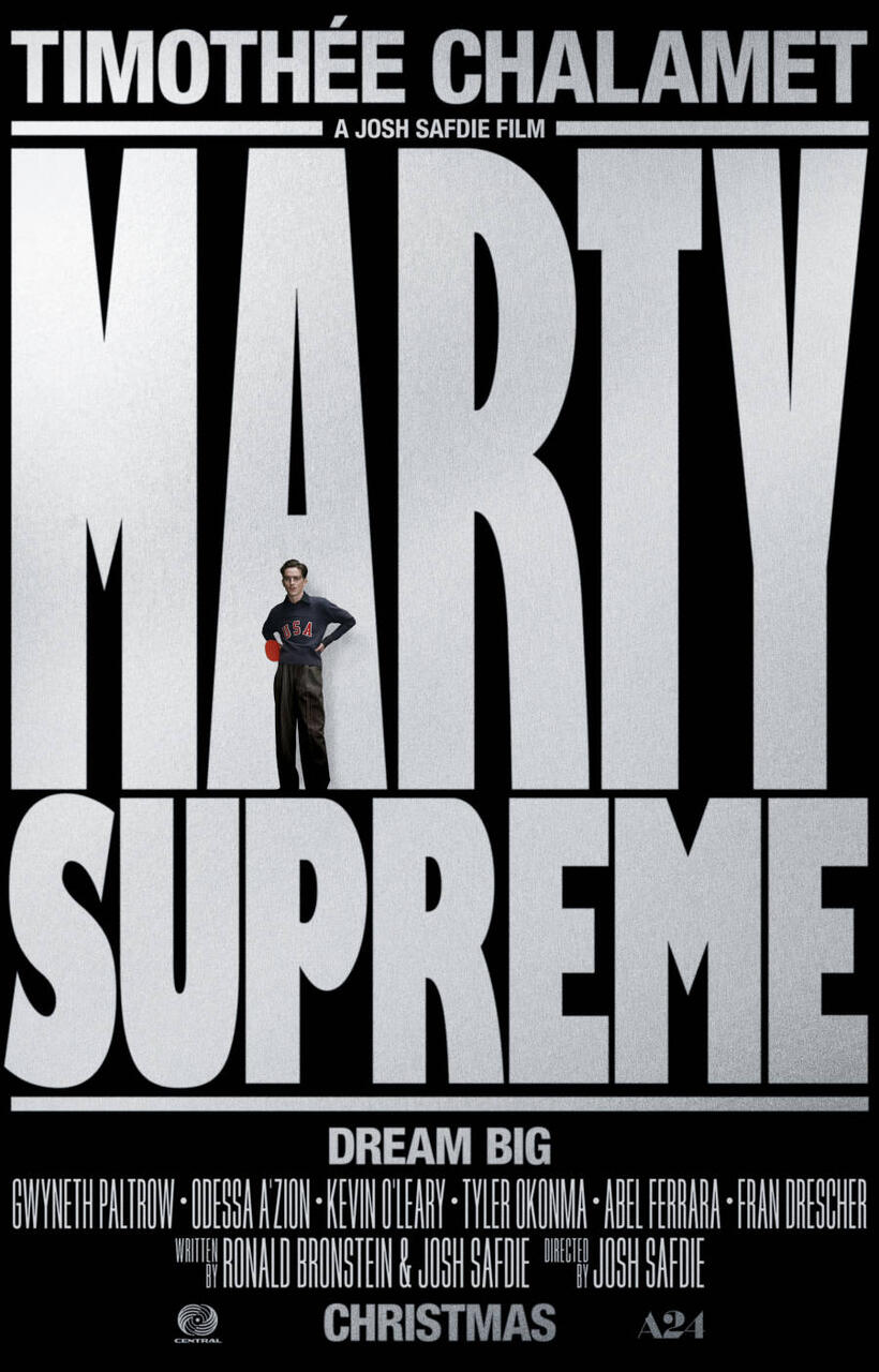 Marty Supreme poster art