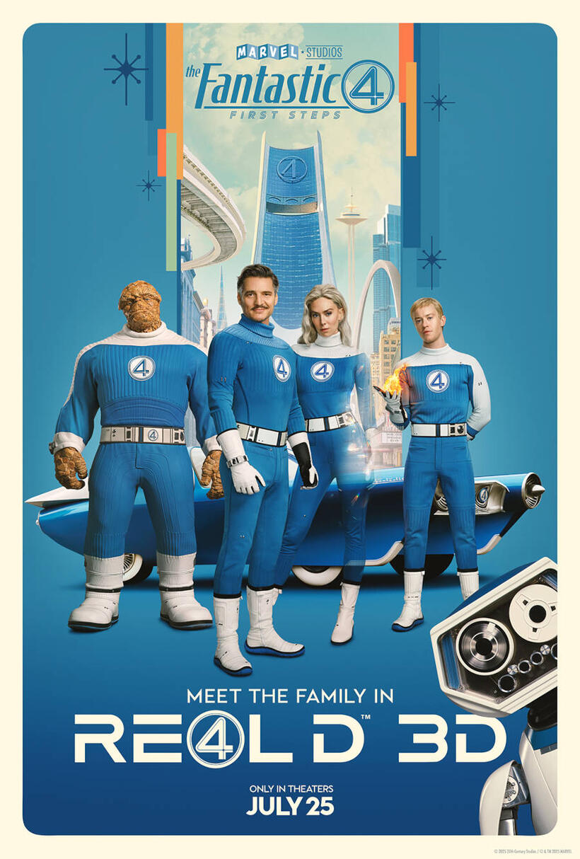 The Fantastic Four: First Steps XD RealD 3D Fan Event poster art