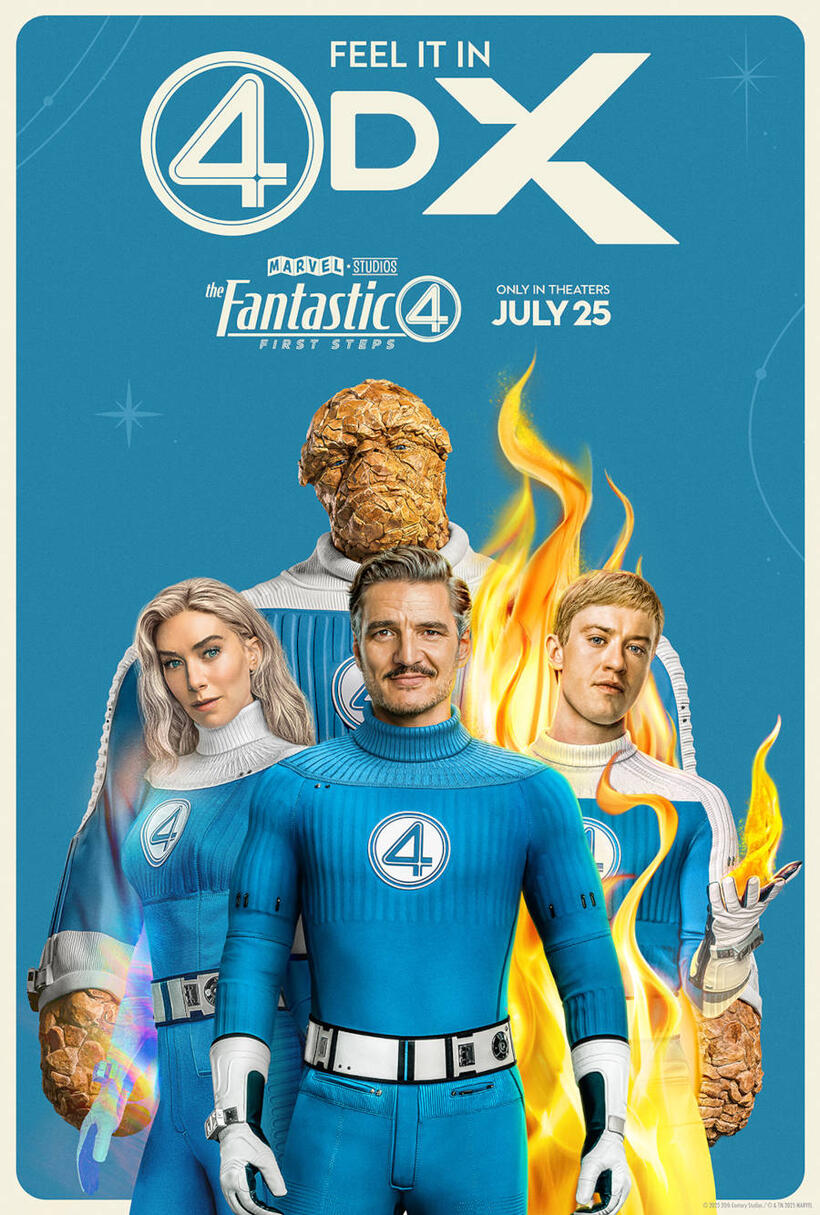 The Fantastic Four: First Steps 4DX Opening Night Fan Event poster art