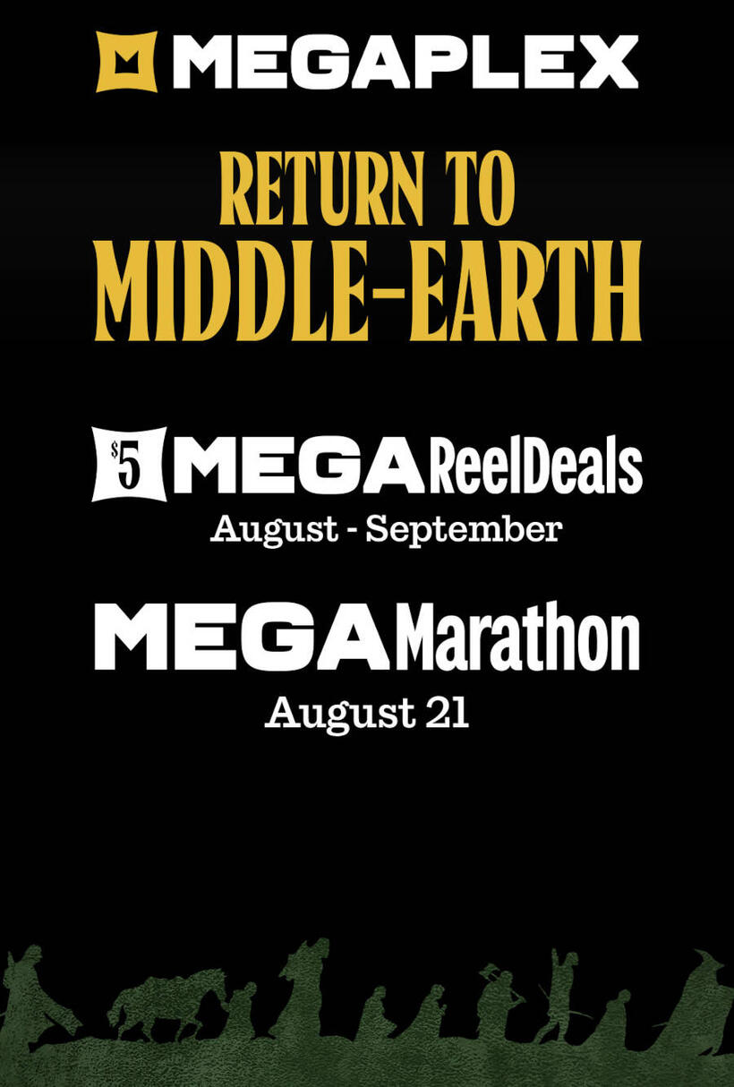 Megaplex Return to Middle-Earth poster art