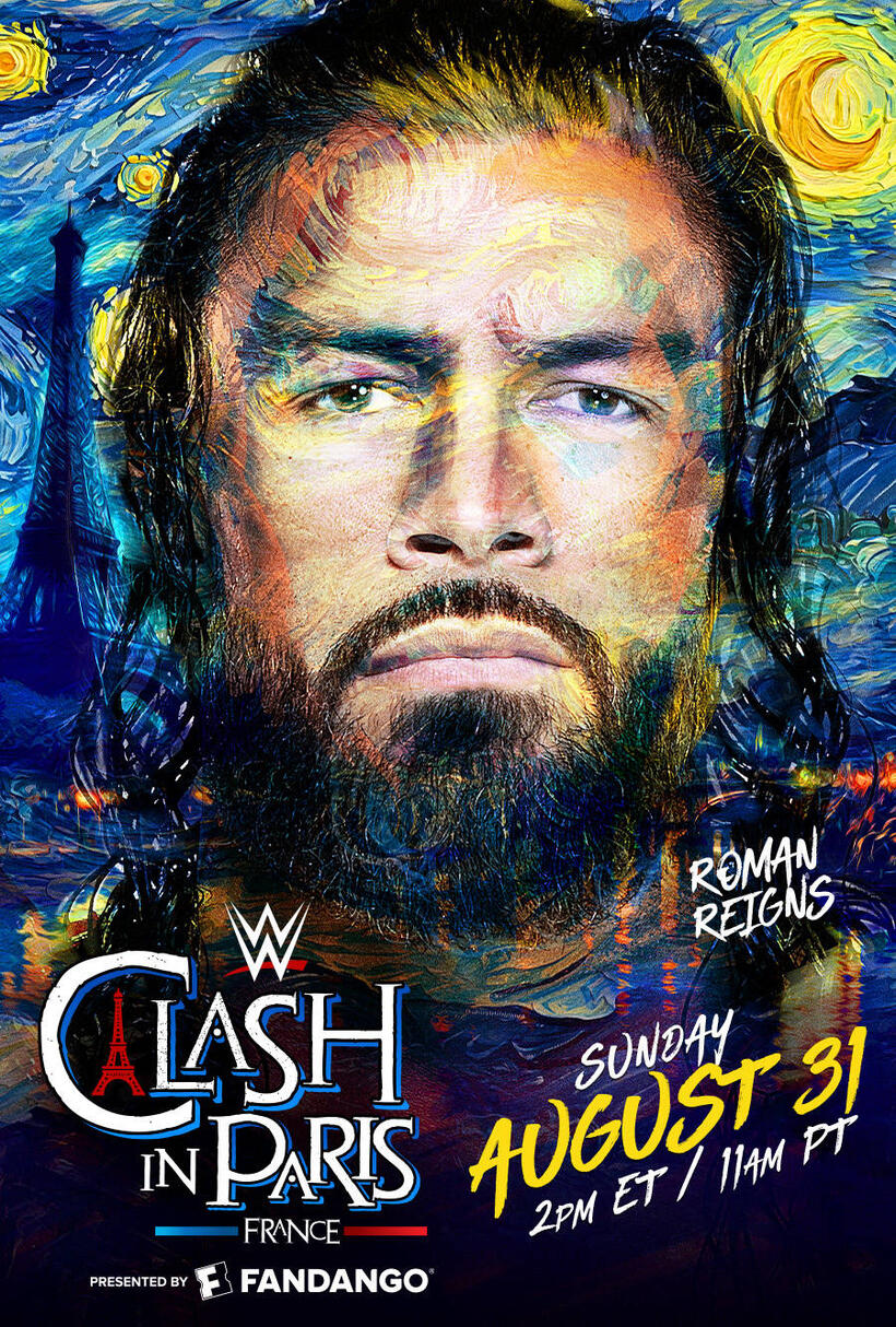 WWE Clash In Paris poster art