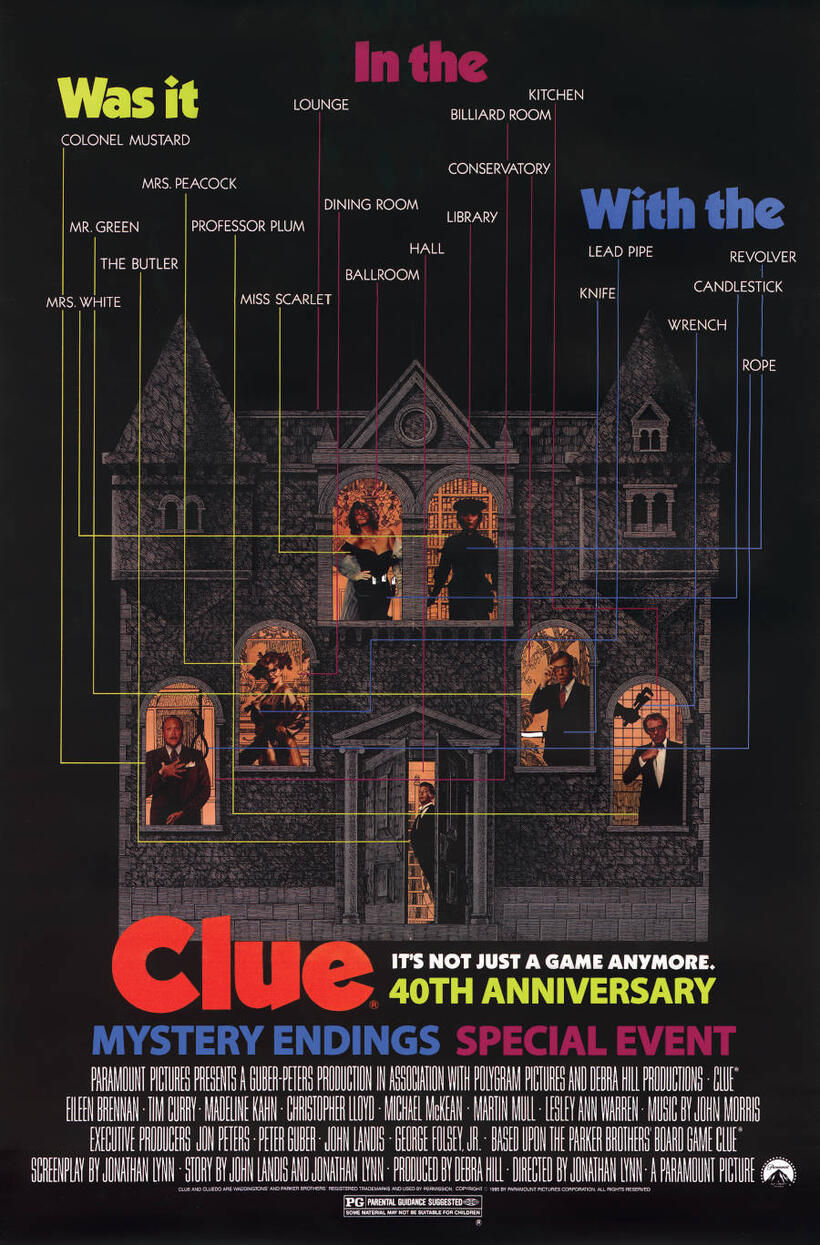 Clue 40th Anniversary poster art