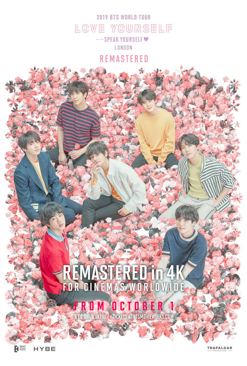 BTS 2019 'LOVE YOURSELF: SPEAK YOURSELF' LONDON Remastered poster art
