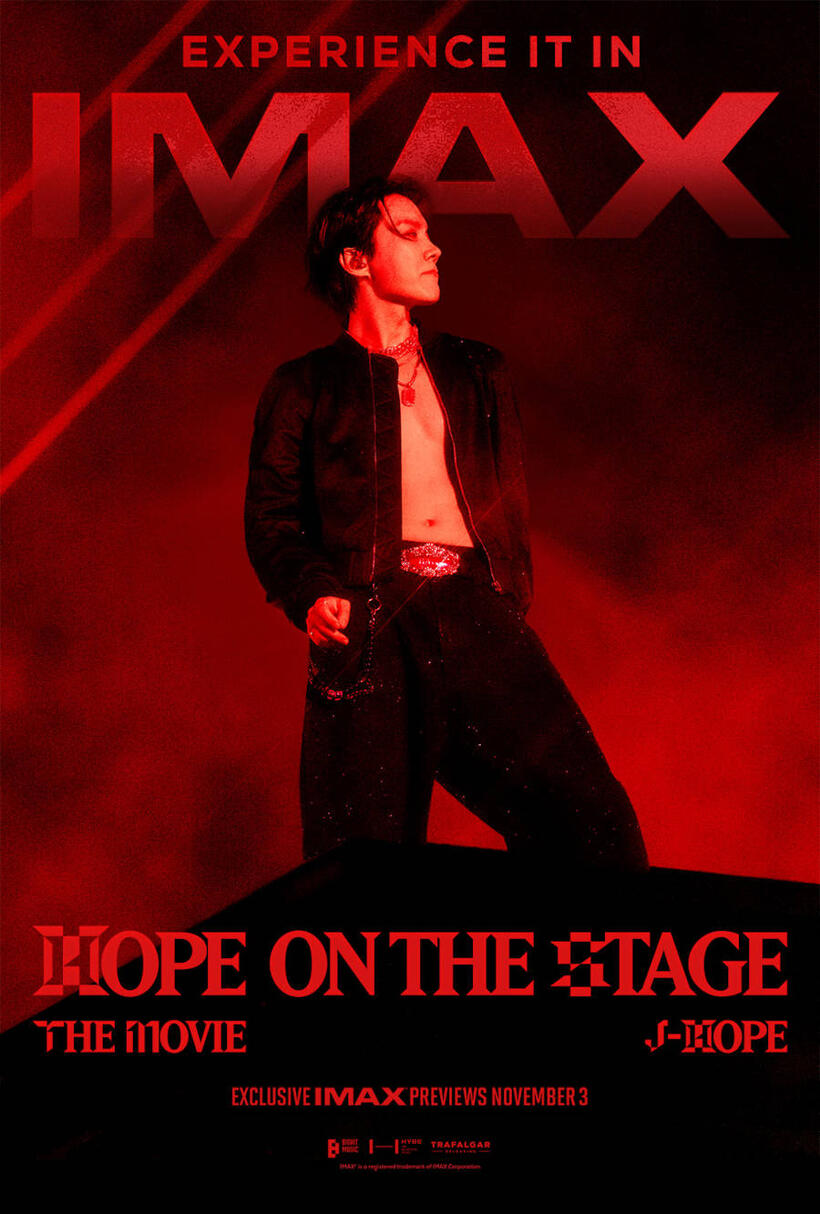  j-hope Tour 'HOPE ON THE STAGE' THE MOVIE - The IMAX 2D Experience poster art