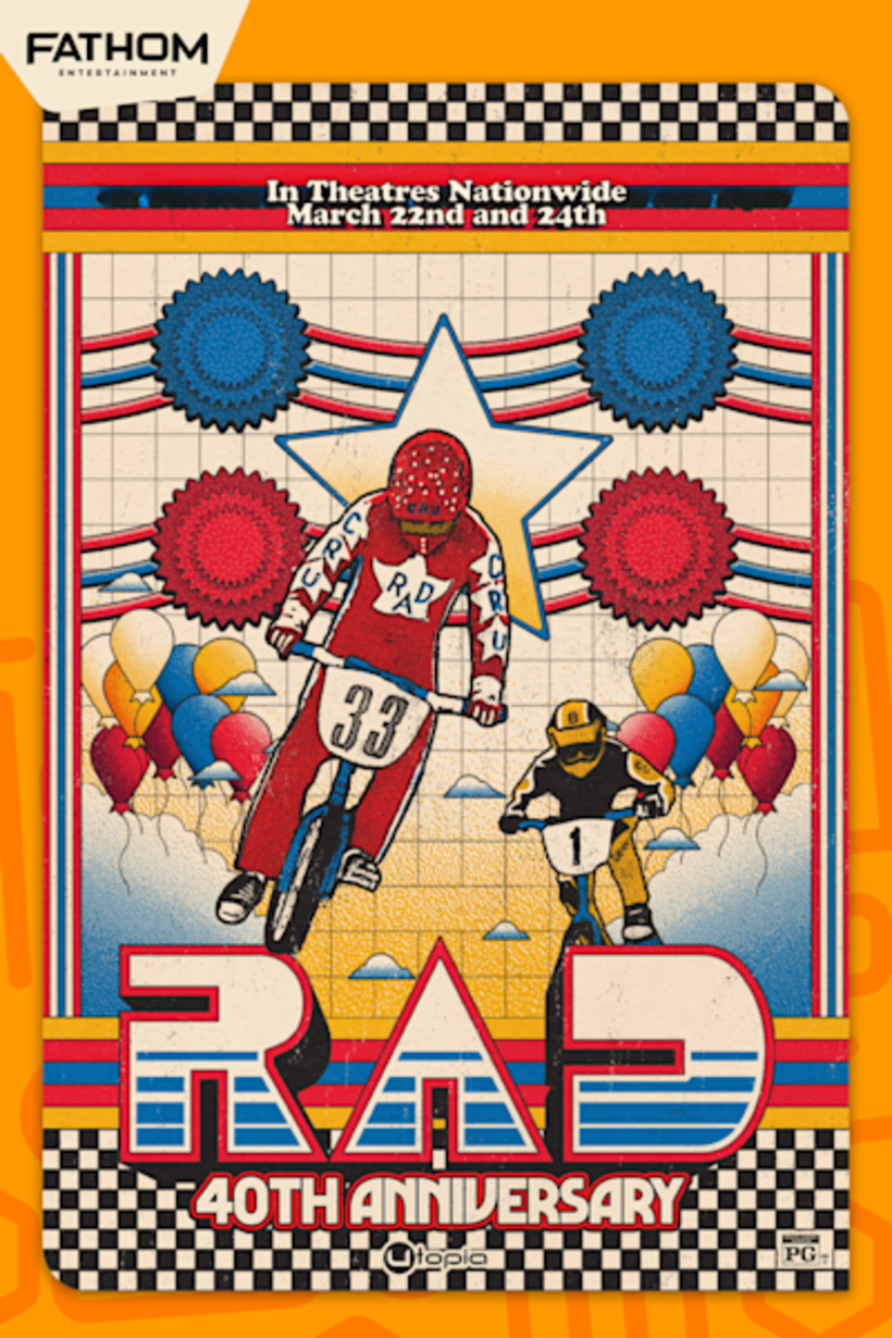 Rad 40th Anniversary poster art