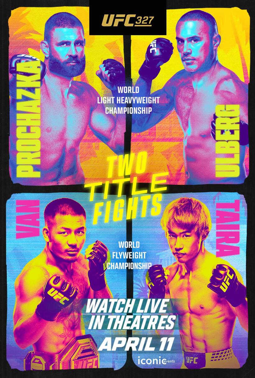 UFC 327: Prochazka vs. Ulberg poster art