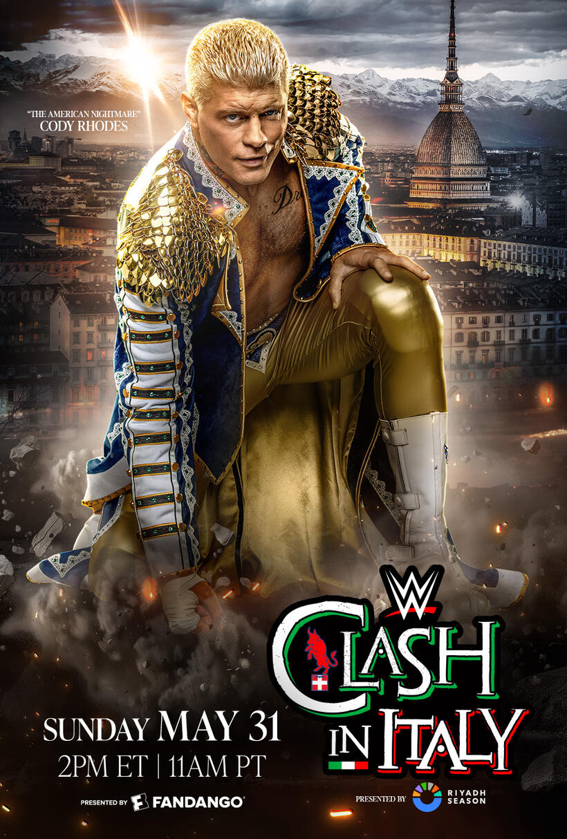 WWE Clash in Italy poster art