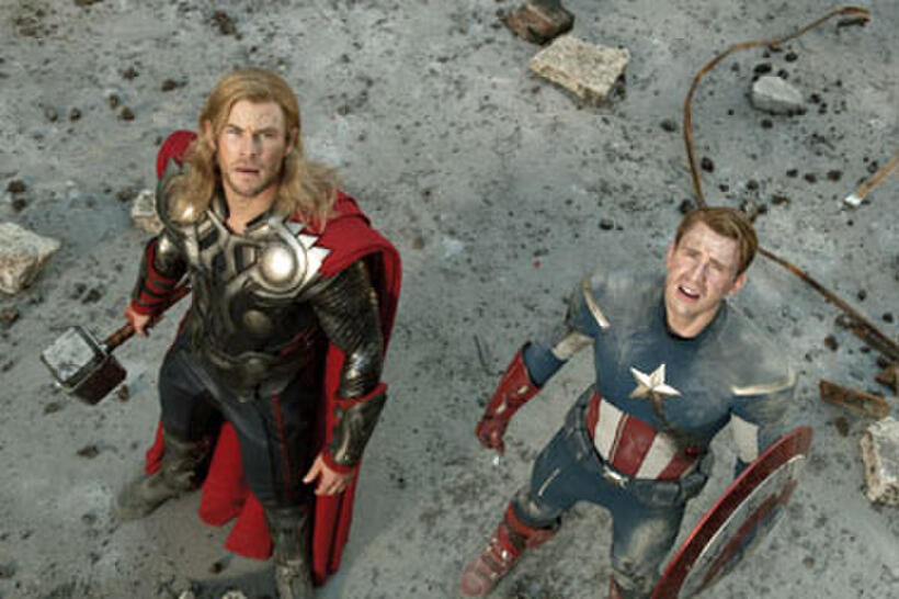Chris Hemsworth and Chris Evans in "The Avengers."