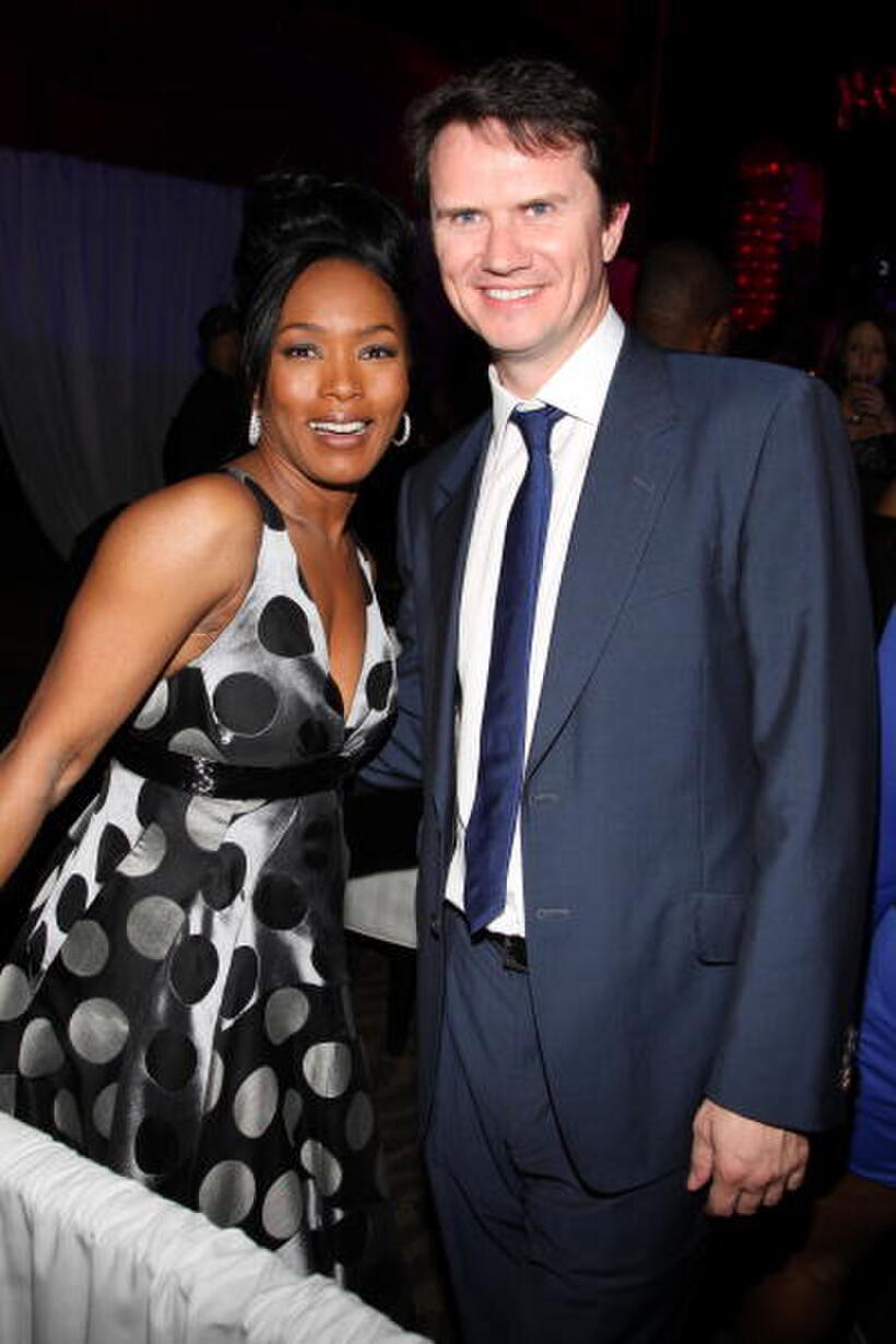 Angela Bassett and Peter Rice at the after party of the New York premiere of "Notorious."