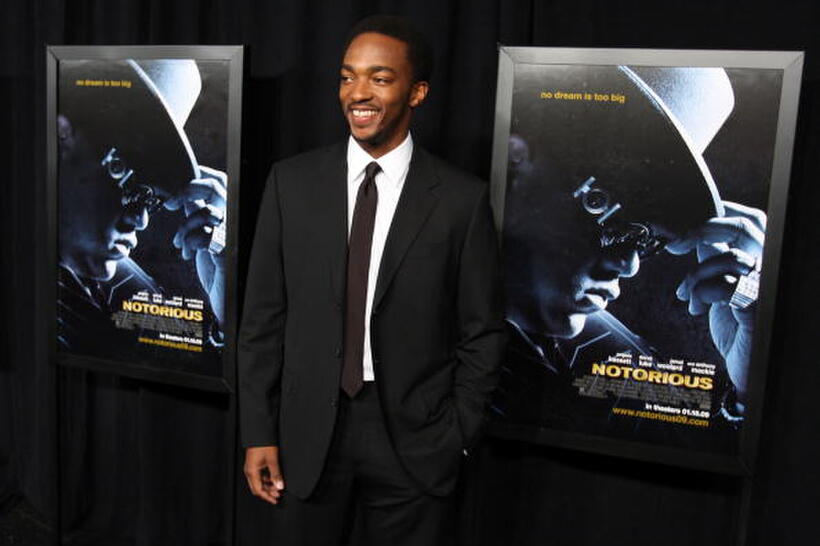 Anthony Mackie at the New York premiere of "Notorious."