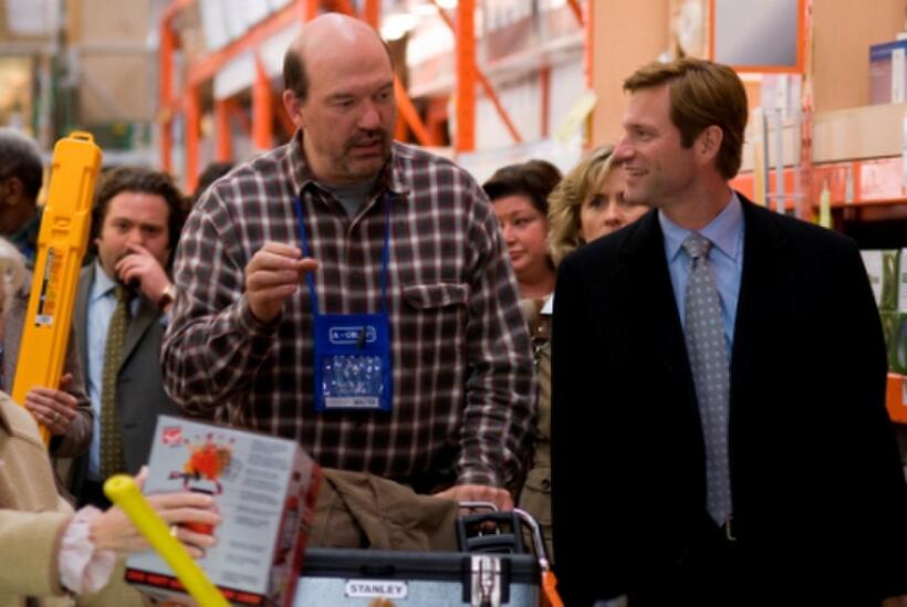 John Carroll Lynch and Aaron Eckhart in "Love Happens."