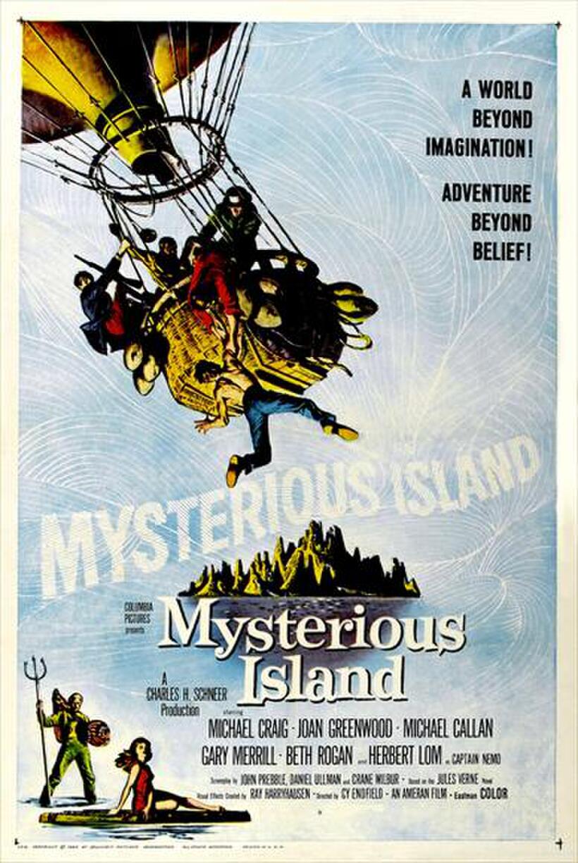 Poster art for "Mysterious Island."