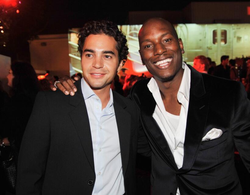 Ramon Rodriguez and Tyrese Gibson at the after party of the California premiere of "The Taking of Pelham 1 2 3."
