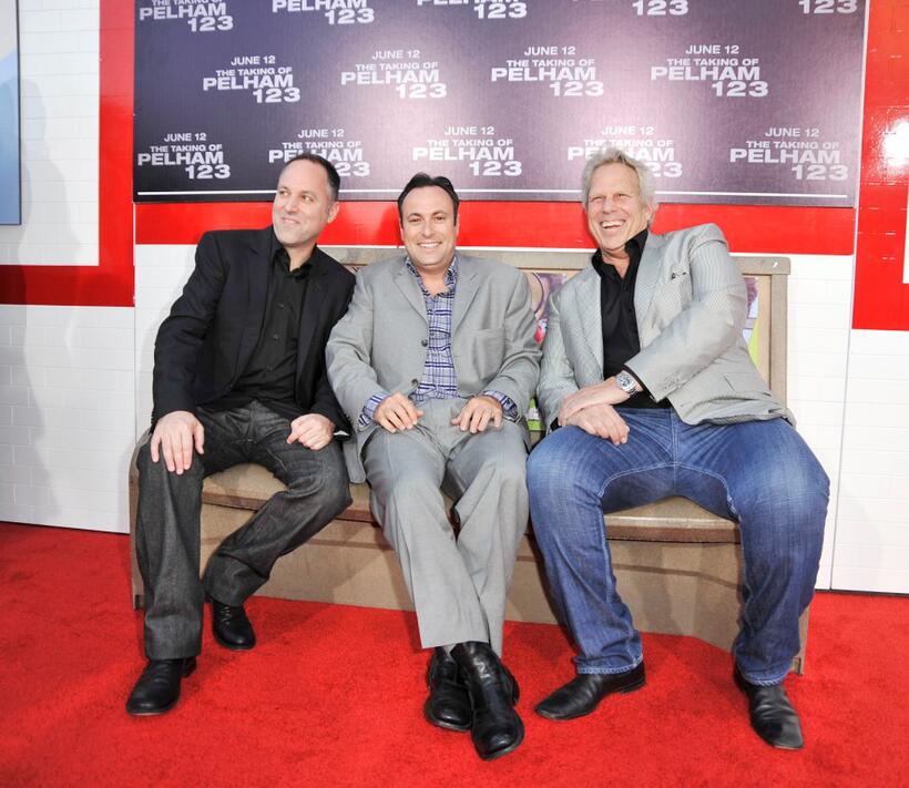 Todd Black, Jason Blumenthal and Steve Tisch at the California premiere of "The Taking of Pelham 1 2 3."