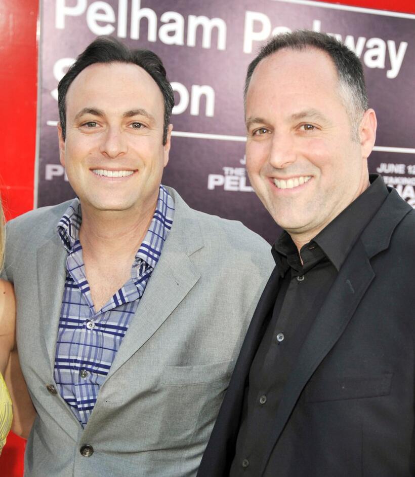 Jason Blumenthal and Todd Black at the California premiere of "The Taking of Pelham 1 2 3."