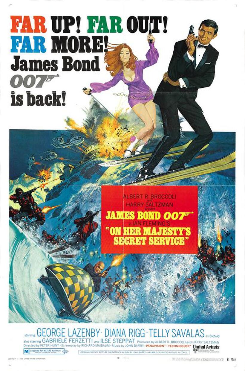 Poster art for "On Her Majesty's Secret Service."