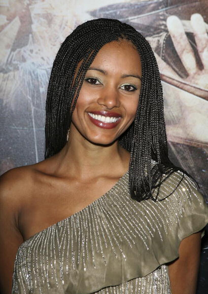 Actress Emelia Burns at an L.A. screening of "The Condemned."